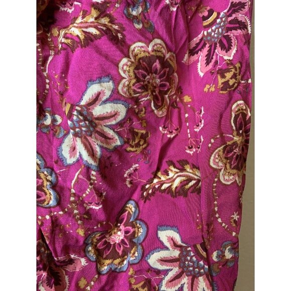 Free People Sweet Escape Smocked Shirred Maxi Dress Size S Boho Pink Floral NEW - Picture 8 of 9